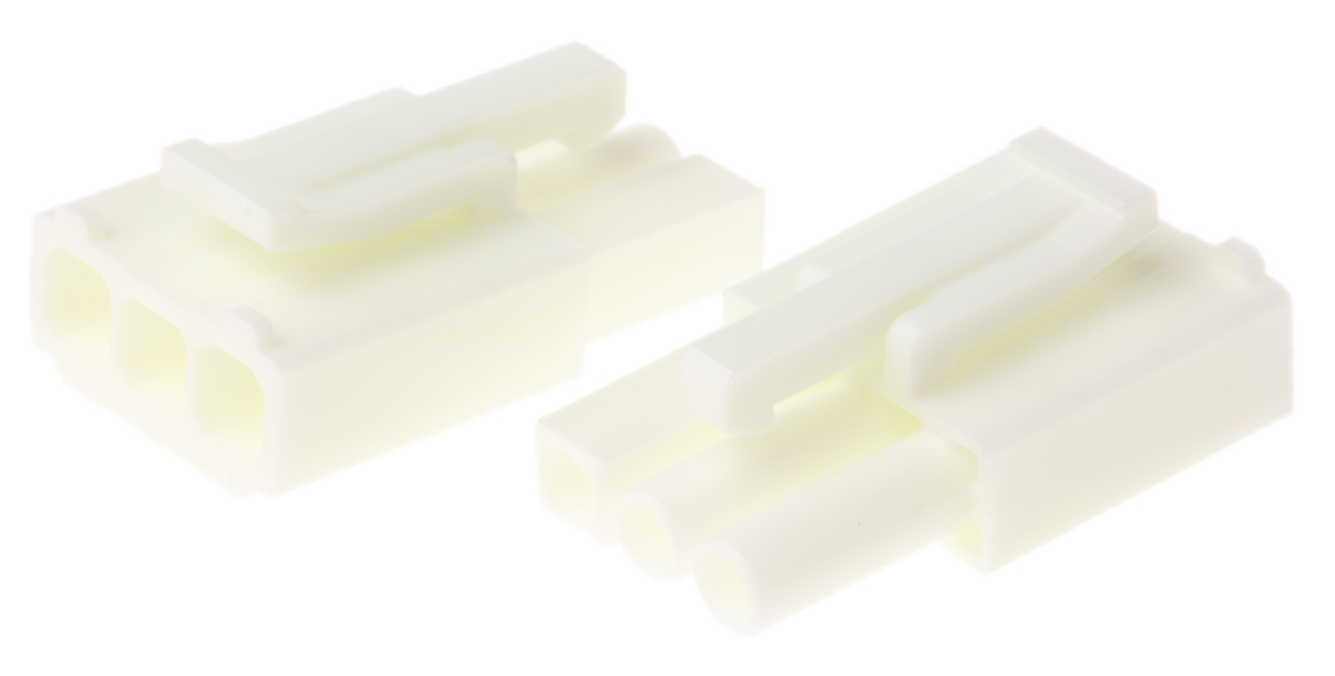 JST, EL Male Connector Housing, 3 Way, 1 Row