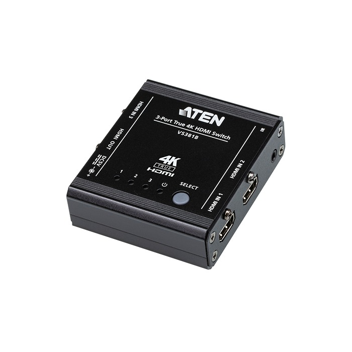 Aten 4 Port 3 Input 1 Output HDMI Switch 4096 x 2160
