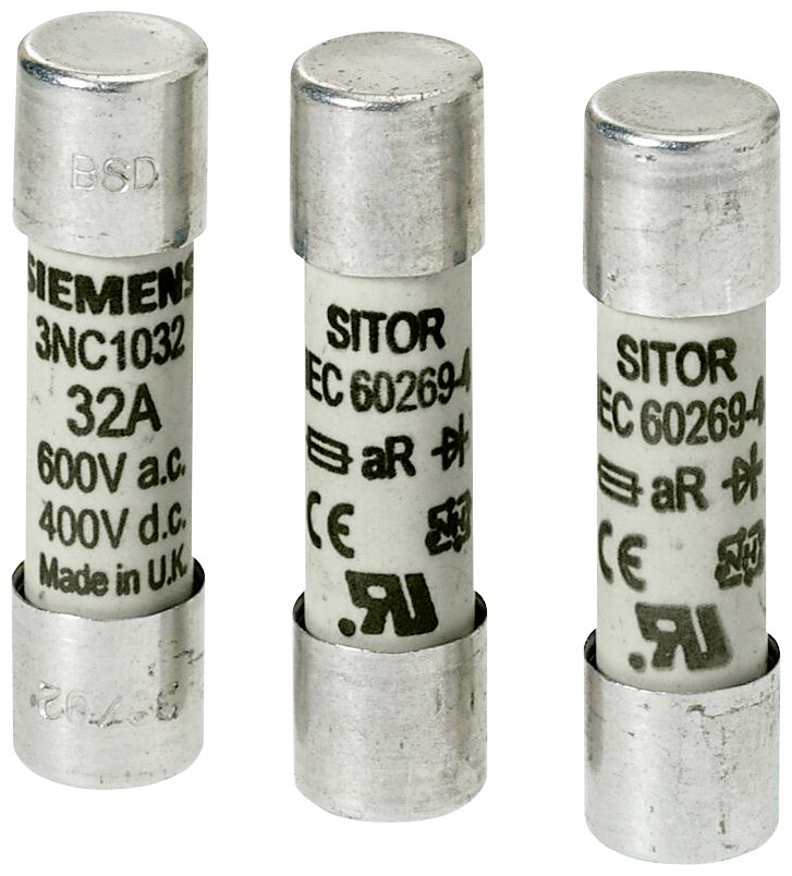Siemens 20A Cartridge Fuse, 14 x 51mm
