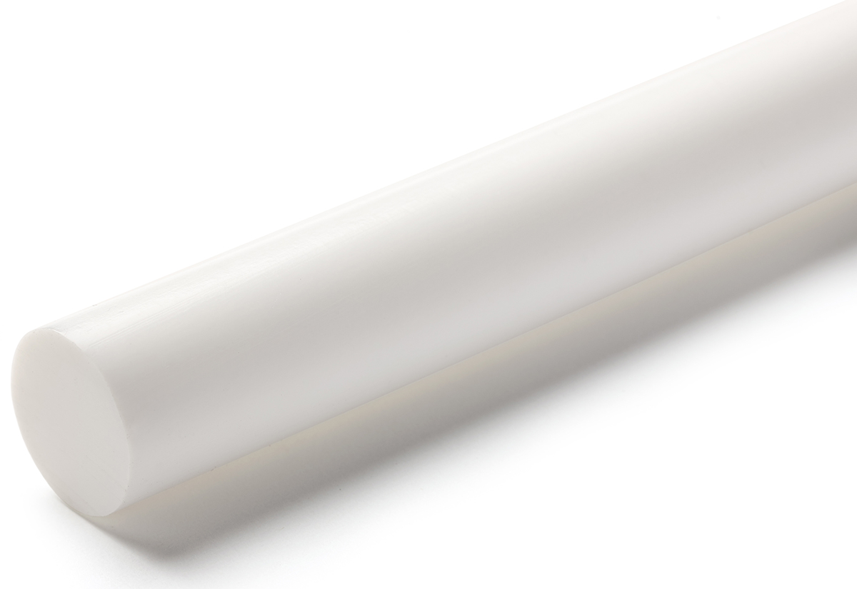 RS PRO Opaque Fluoroplastics PTFE Rod, 1m x 45mm Diameter