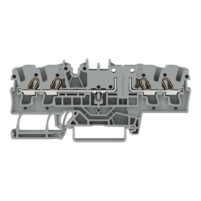 WAGO 2002-1861 TOPJOB S Series Grey, 2.5mm², 1-Level, Push In Termination, ATEX, CSA, IECEx
