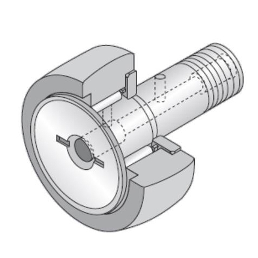 Roller Follower Cam Follower KR22FLLH/3AS, 10mm ID, 22mm OD