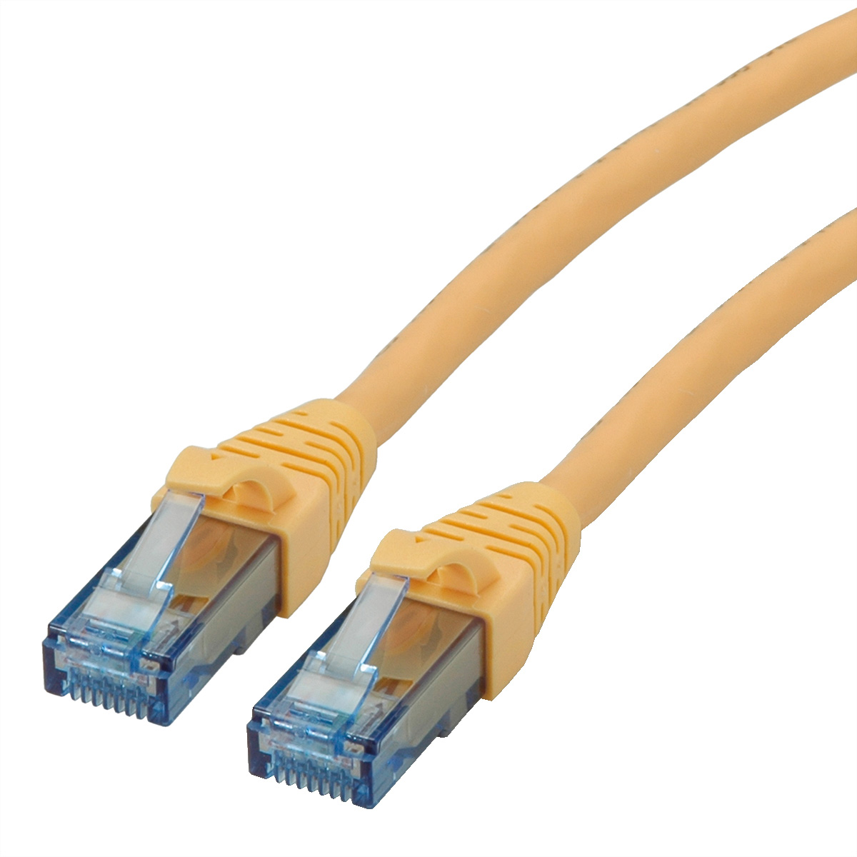 Roline, 1.5m Cat6a, Yellow RJ45 to Male RJ45 Male, UTP Unshielded, Terminated LSZH Sheath