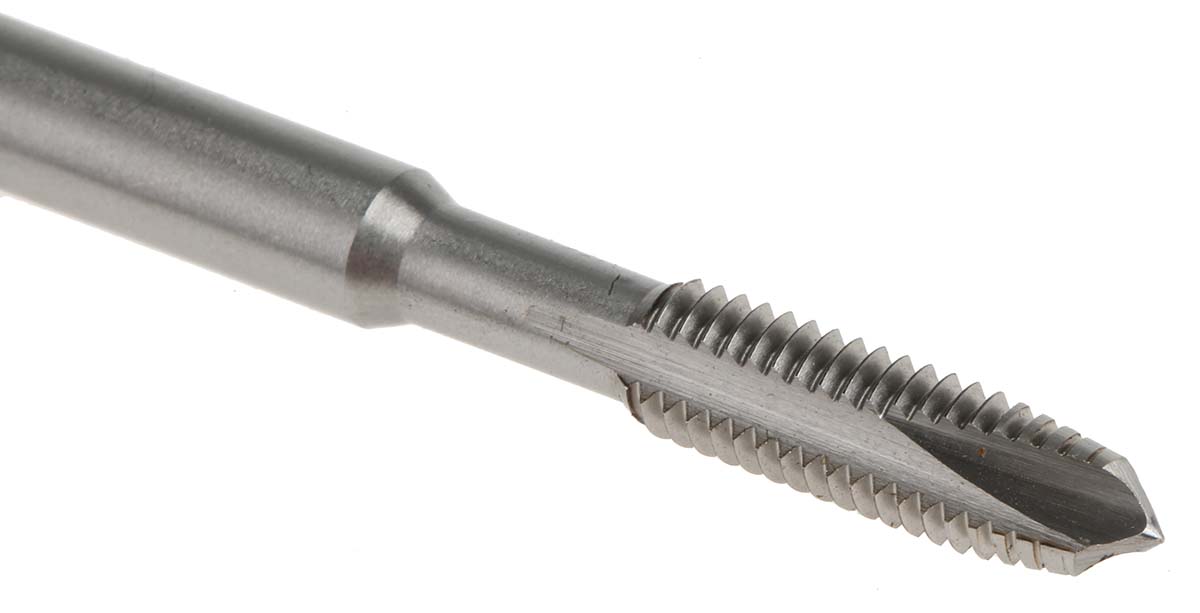 RS PRO Threading Tap HSS 1-Piece 1mm Pitch Metric Standard Manual or machine tap M6 Thread