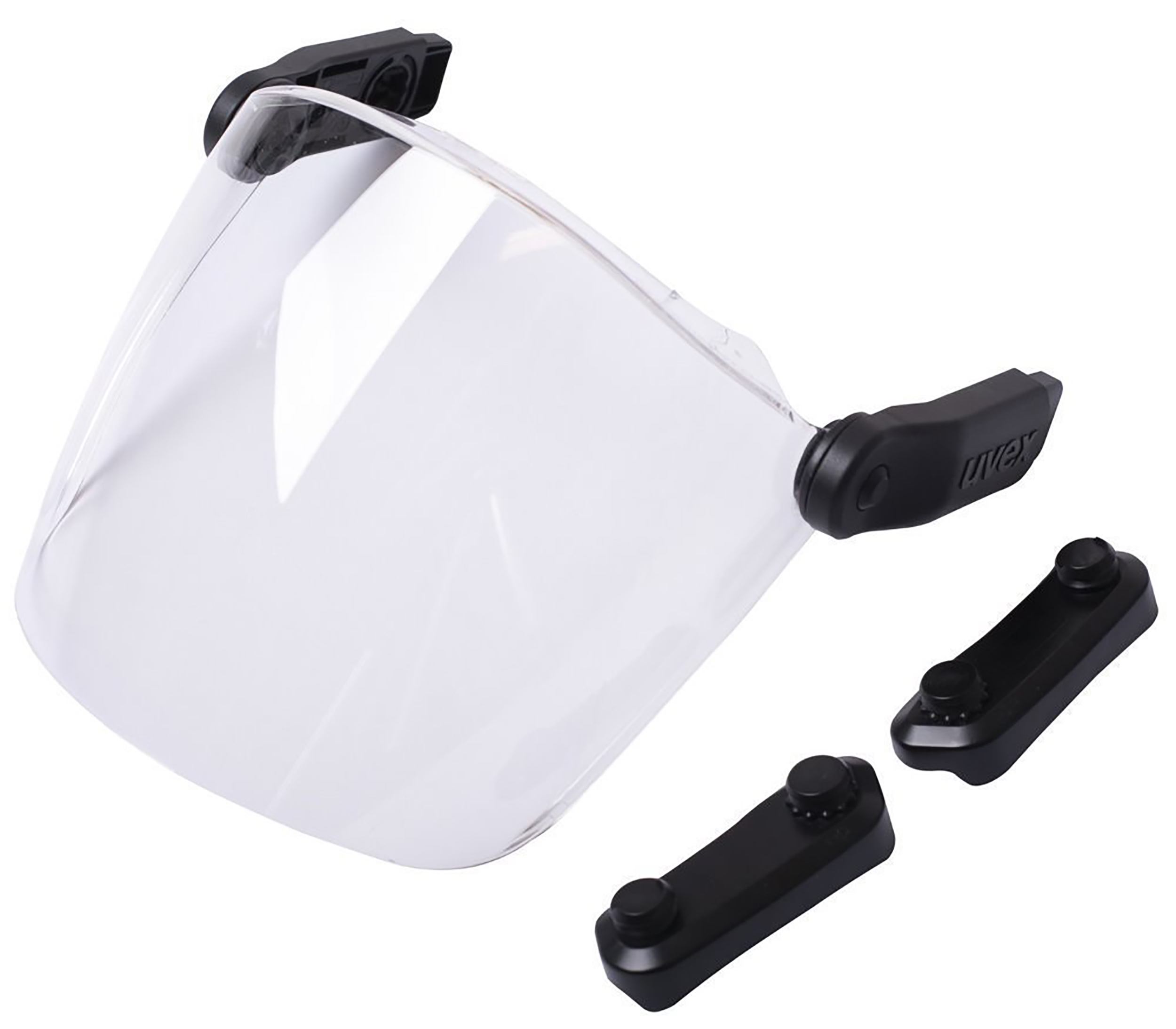 uvex Clear Flip Up PC Visor with Face Guard , Resistant To Electric Arcs, Liquids, Molten Metal