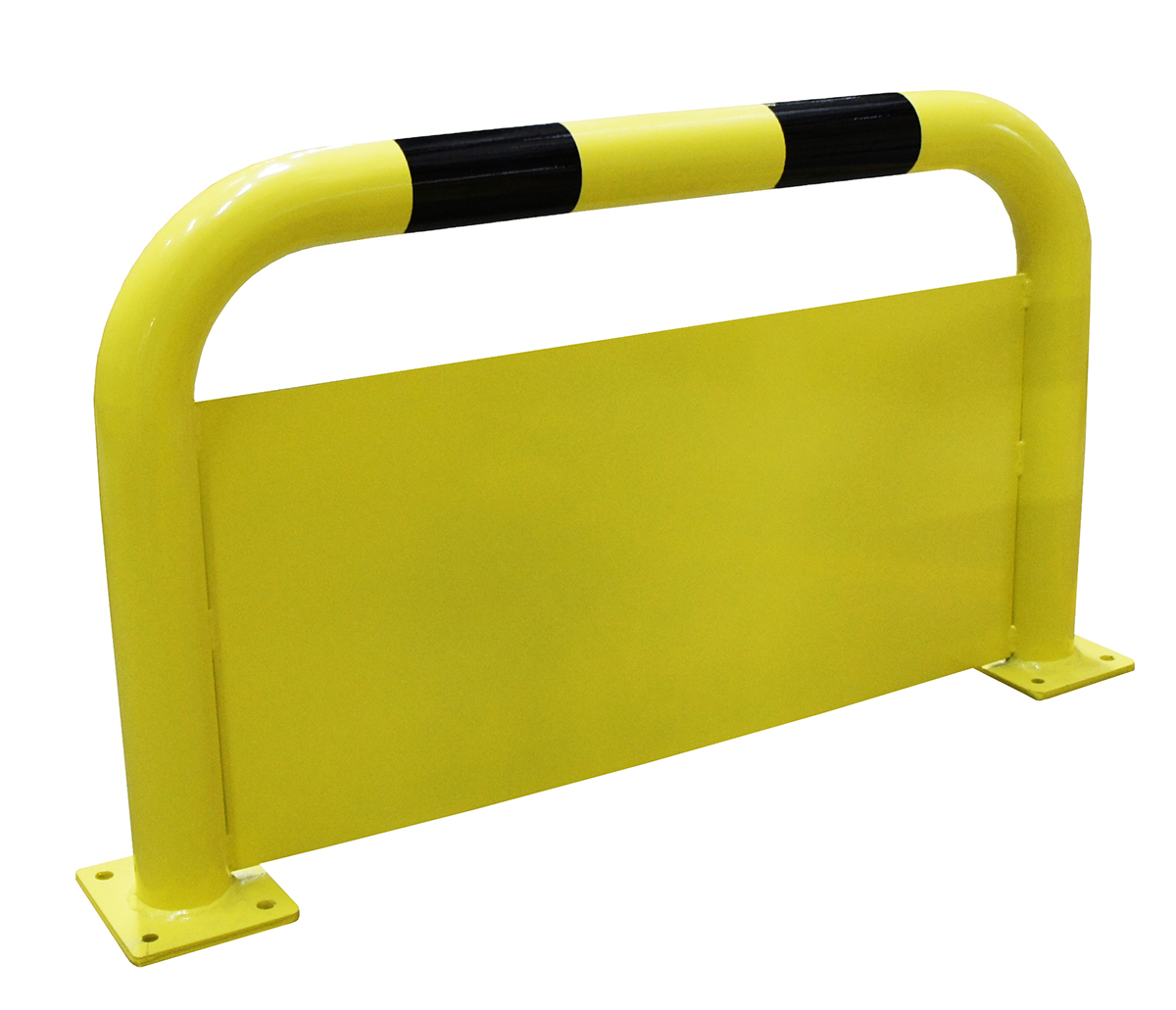 RS PRO Black & Yellow Steel Protection Barrier