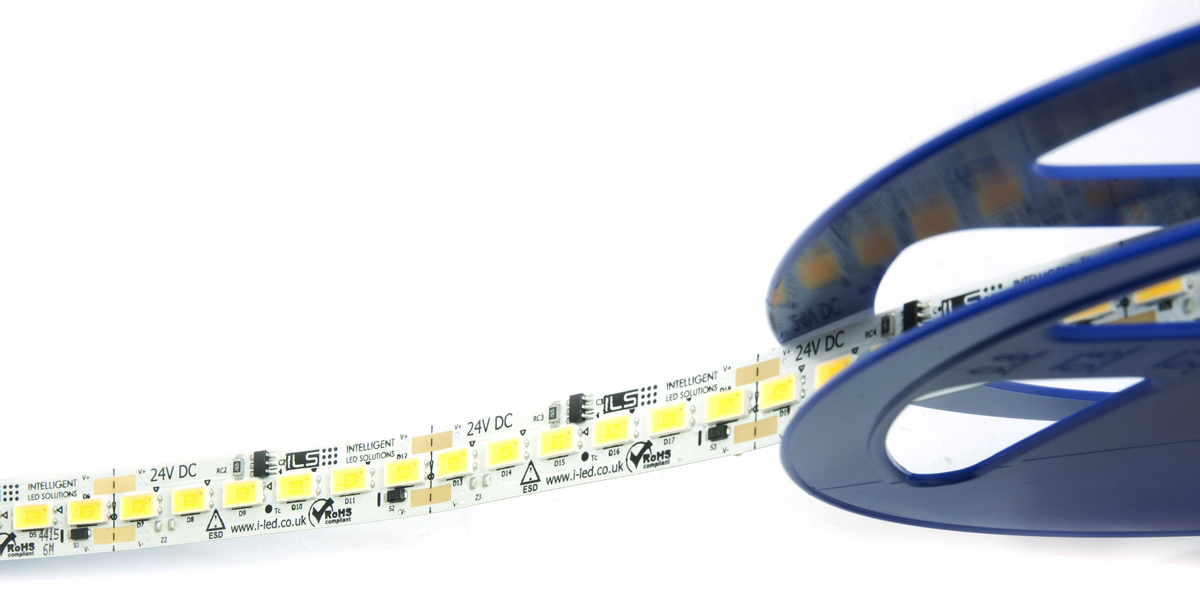 Intelligent LED Solutions 24V White LED Strip Light, 3000K Colour Temp