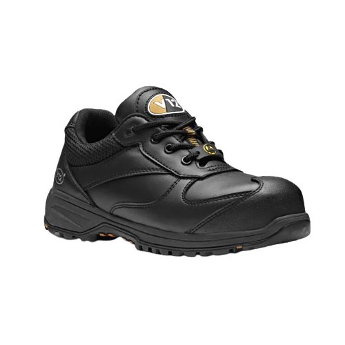 V12 Footwear V1915 Women's Black Toe Capped Safety Trainers, UK 3, EU 36