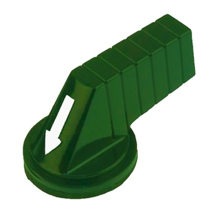 Schneider Electric Harmony 9001K Series Selector Switch Head, 30mm Cutout, Green Handle