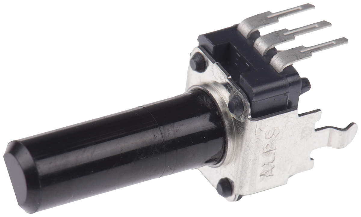 Alps Alpine RK09K 10kΩ Rotary Potentiometer, Panel Mount (Through Hole), RK09K1130AH1