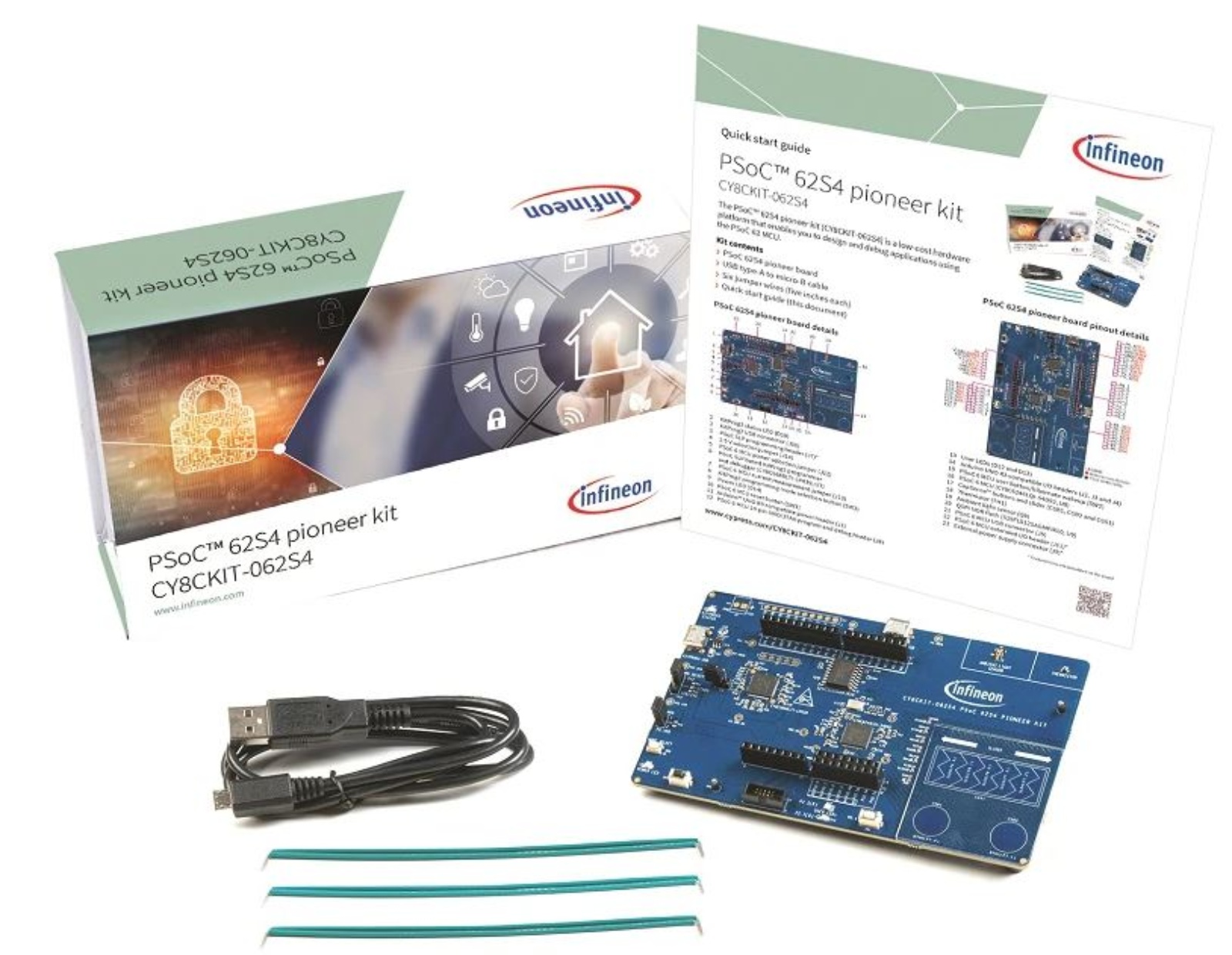Infineon PSOC™ 62S4 Pioneer Kit Development Kit Arduino Compatible IoT Kit CY8CKIT-062S4