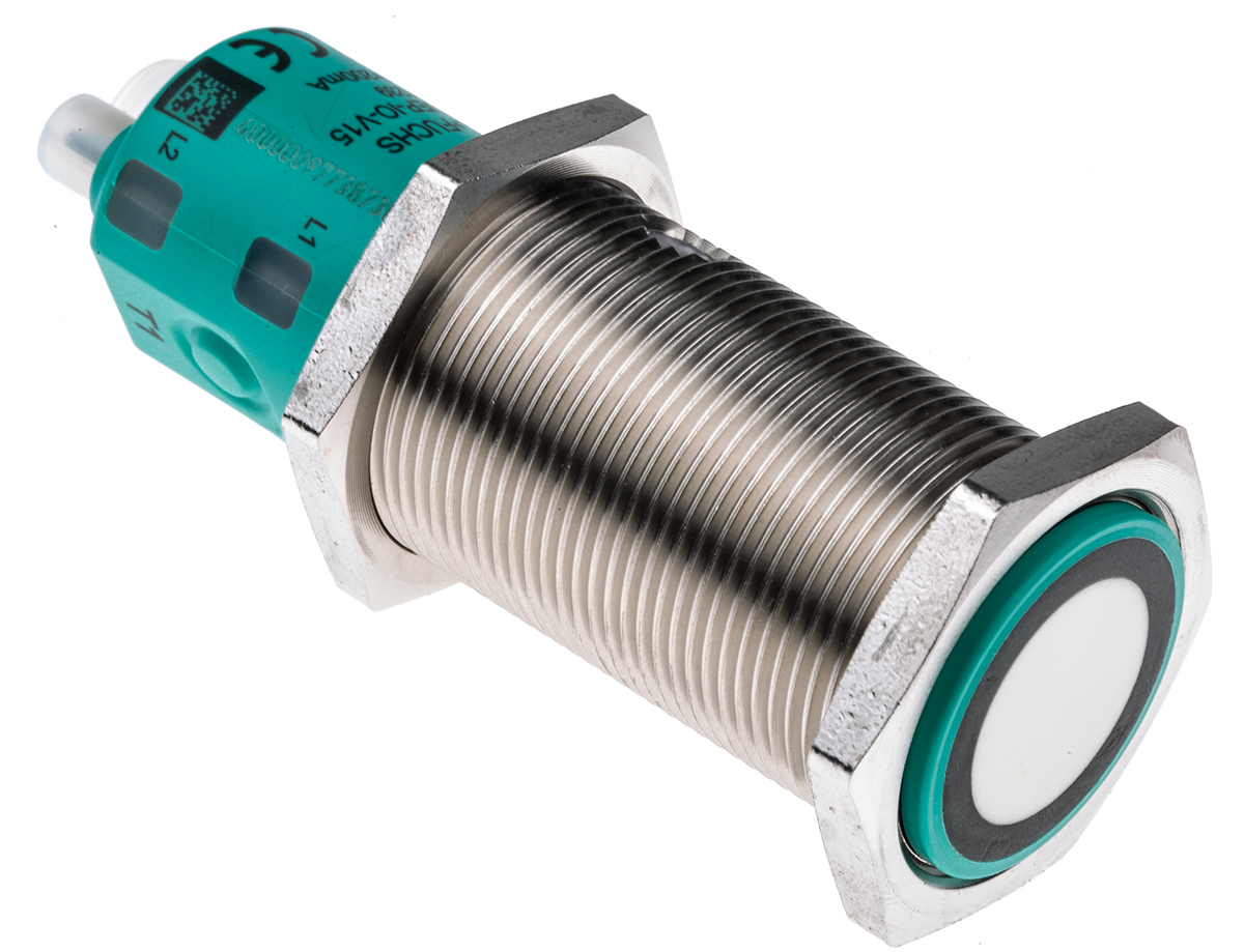 Pepperl + Fuchs Ultrasonic Threaded Barrel Proximity Sensor, M30, 2 m Detection, IO-Link, 10 → 30 V dc