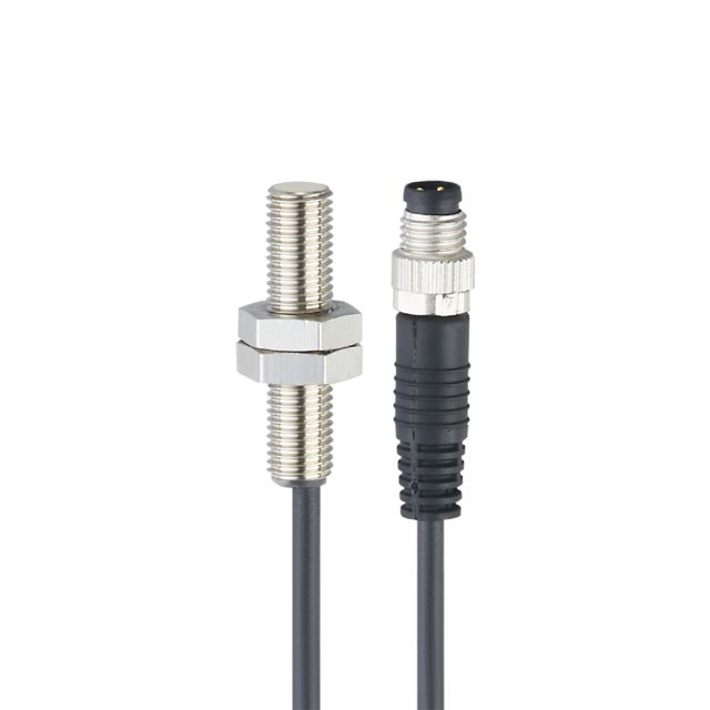 ifm electronic Inductive Threaded Barrel Proximity Sensor, M8, 2 mm Detection, PNP NC, 10 → 30 V dc
