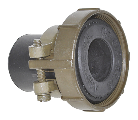 Amphenol Industrial, 97Size 16, 16S Straight Cable Clamp, For Use With Jacketed Cable, Wires Protected by Tubing
