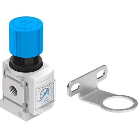 Festo G 1/4 Regulator -, 1/4 in, 14bar max. input, MS4-LR-1/4-D7-WR