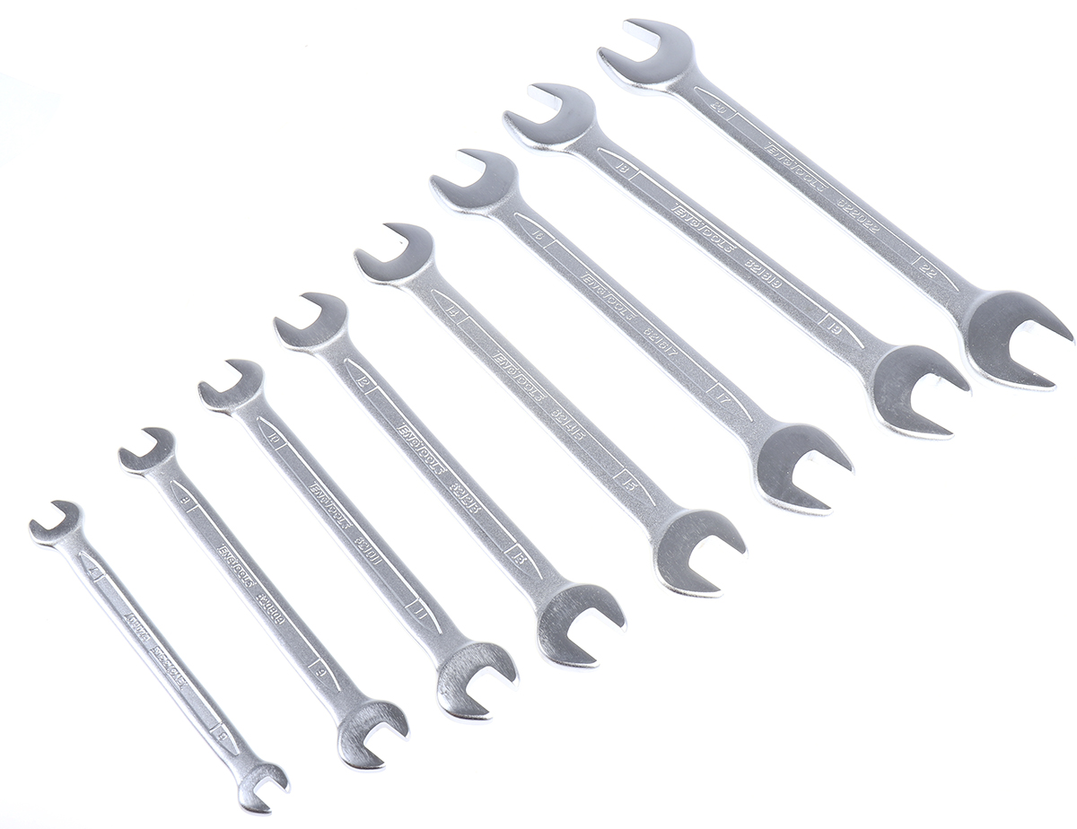 Teng Tools 8-Piece Spanner Set, 6 → 22 mm, Chrome Vanadium