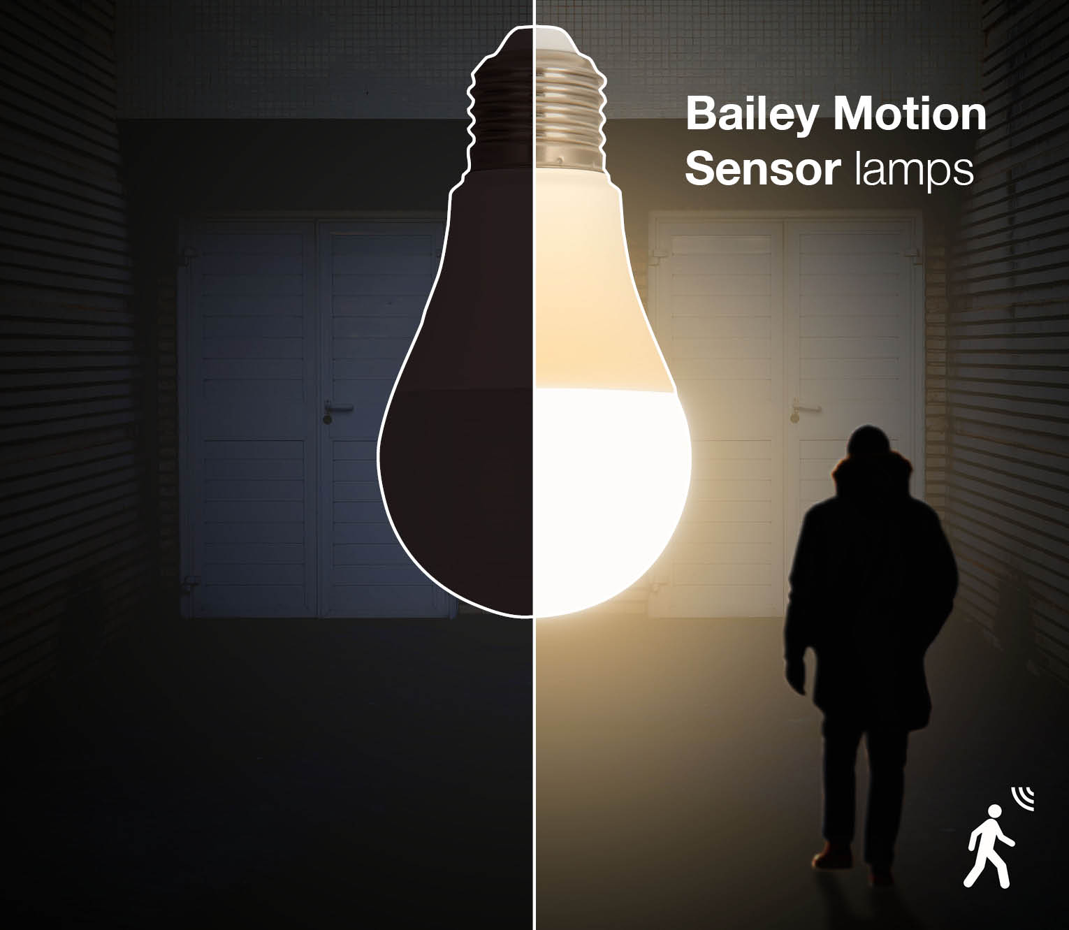 LED Motion Sensor A60 E27 9W 820lm 827