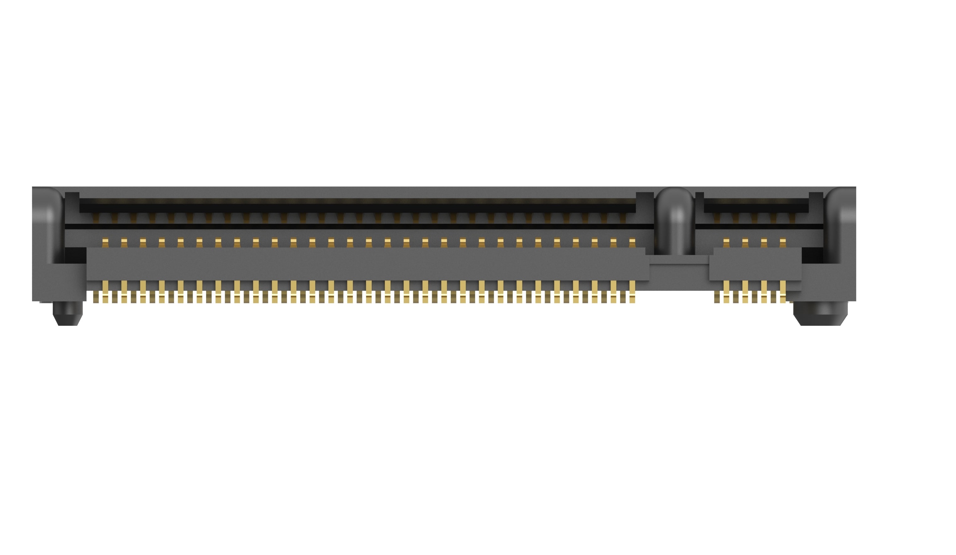 TE Connectivity Right Angle Edge Connector, 67-Contacts, 0.5mm Pitch, 2-Row