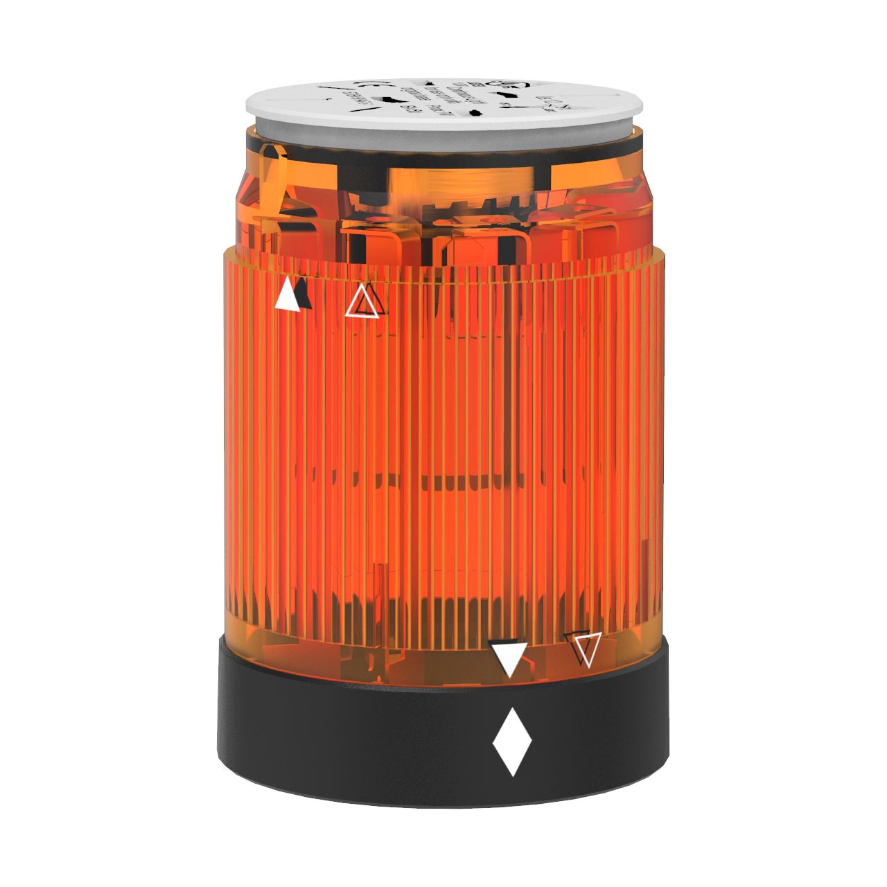 Pfannenberg 28250376042 Series Amber Continuous lighting Effect Signal Tower for Use with Everywhere Where Machine
