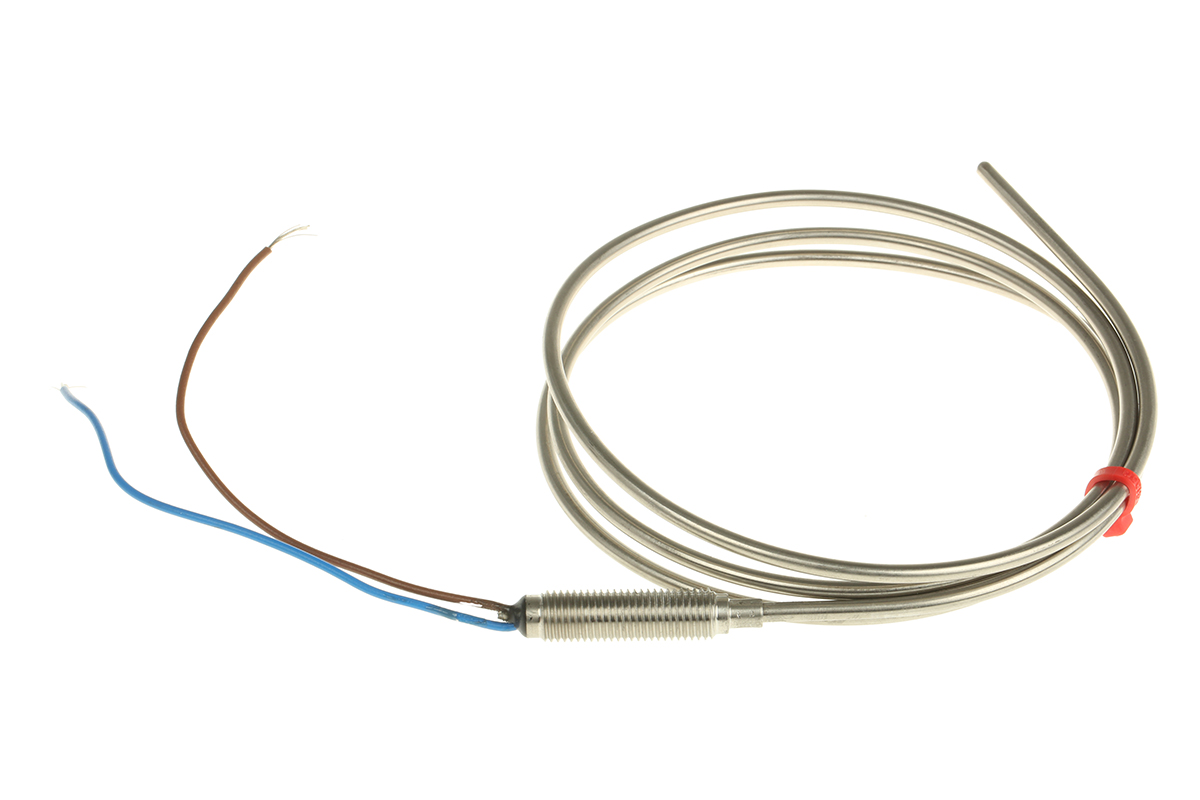 RS PRO Type K Thermocouple 1m Length, 3mm Diameter → +800°C