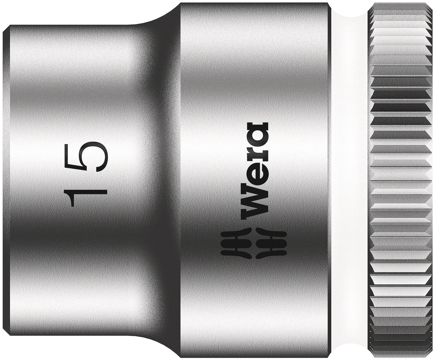 Wera 3/8 in Drive 15mm Standard Socket, 6 point, 29 mm Overall Length