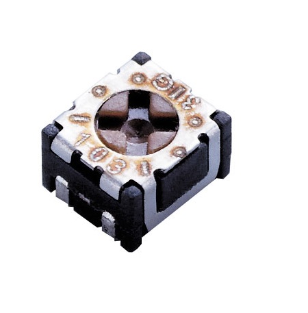 SMD Trimmer Potentiometer 0.1W Top Adjust Nidec Components