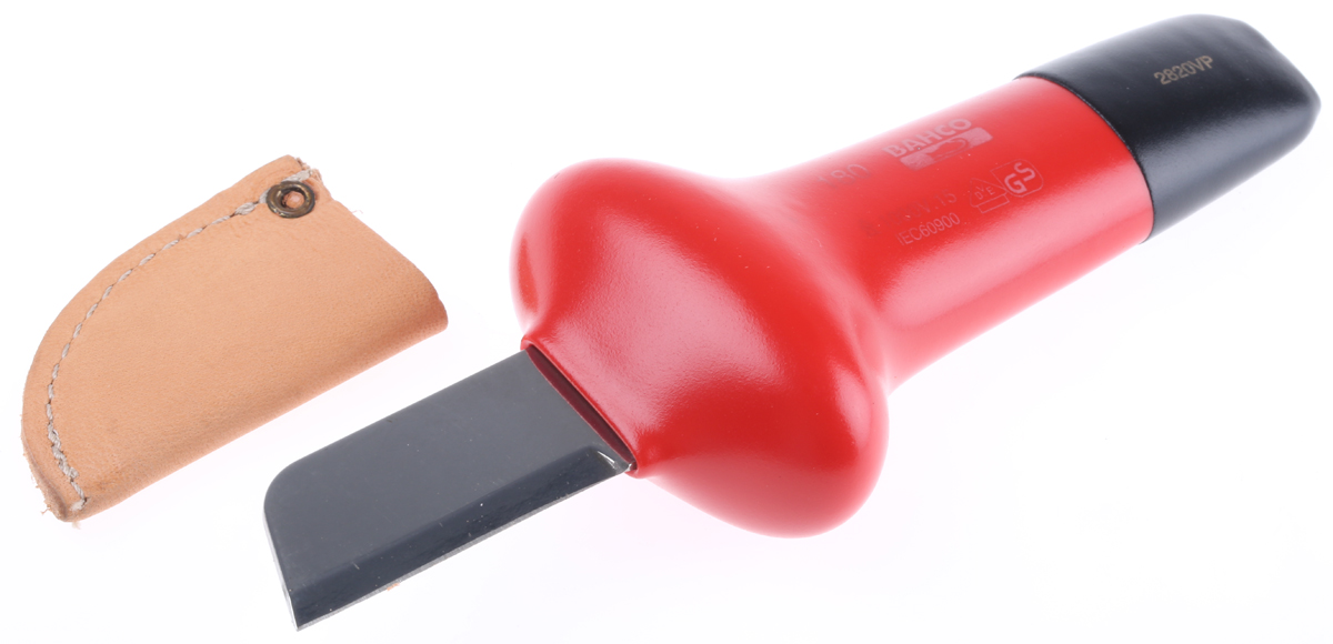 Bahco Cable Knife, VDE/1000V, 180 mm Overall, 50 mm Blade