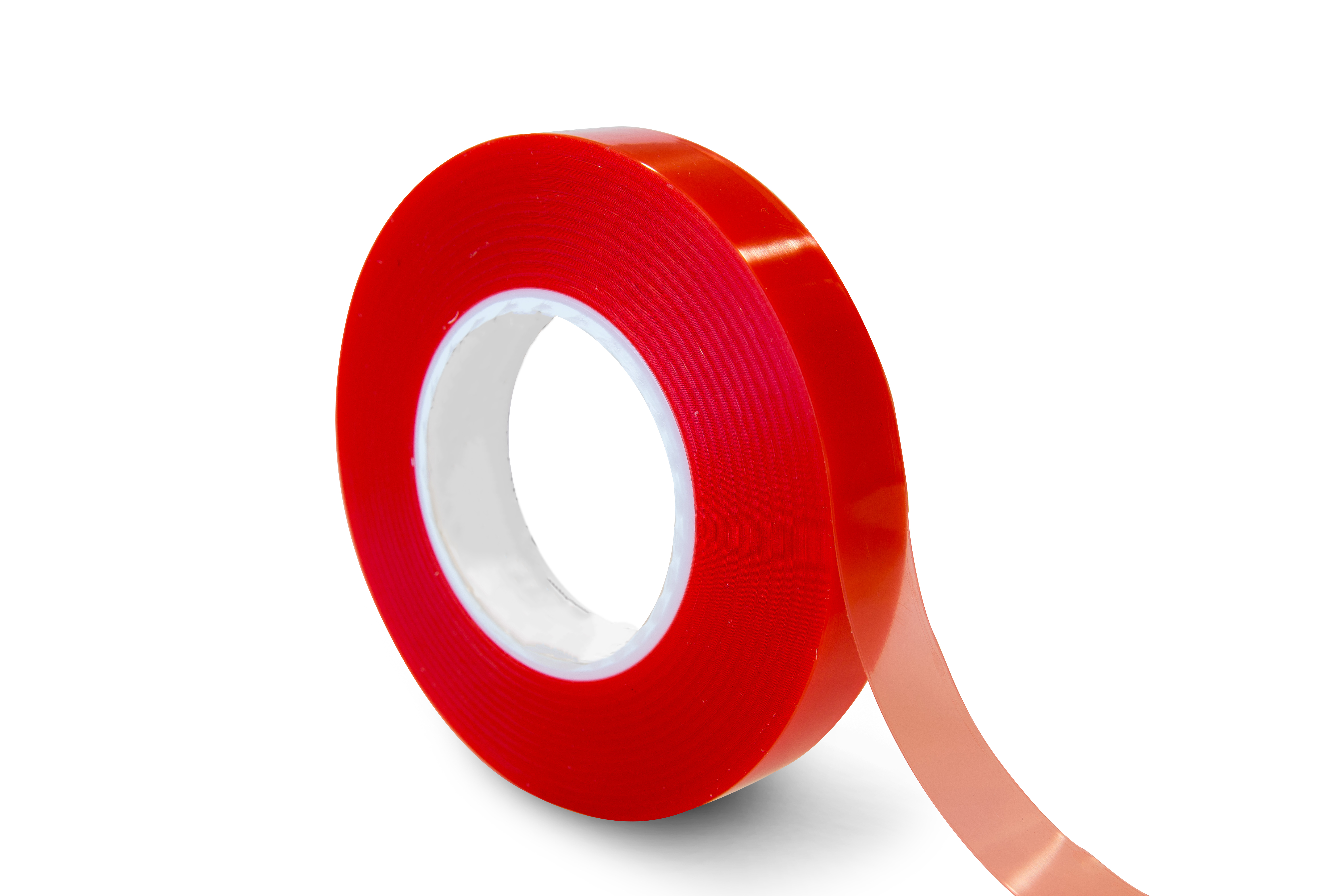 RS PRO F40 Red Double Sided Polyester Tape, 0.2mm Thick, Polyester Backing, 20mm x 50m