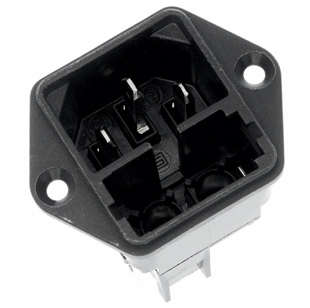 Schurter C14 Panel Mount IEC Connector Male, 10A, 250 V, Fuse Size 5 x 20mm