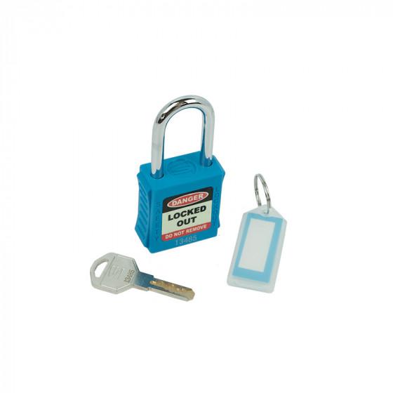 Spectrum Industrial Key Weatherproof Safety Padlock, 6mm Shackle