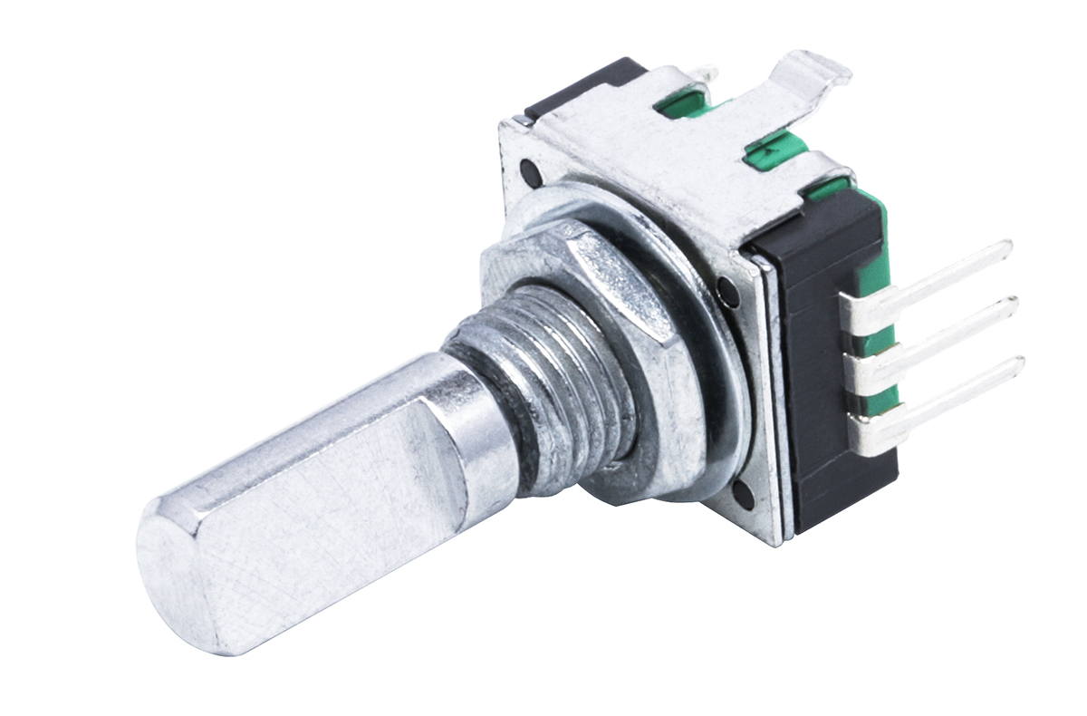 Bourns 12 Pulse Incremental Mechanical Rotary Encoder with a 6 mm Flat Shaft (Not Indexed)