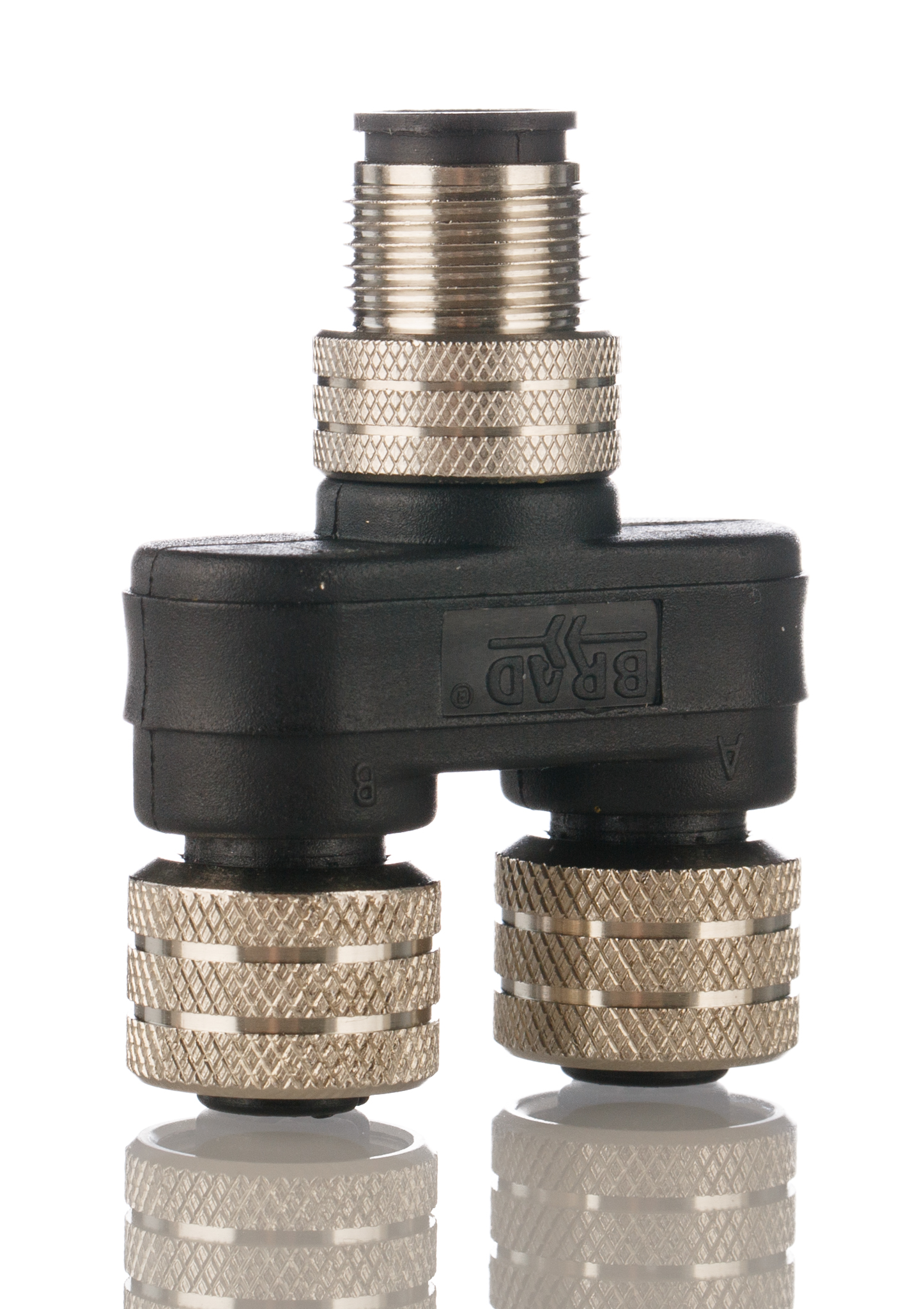 Brad from Molex 4 Pole M12 Plug to 4 Pole M12 Socket Adapter