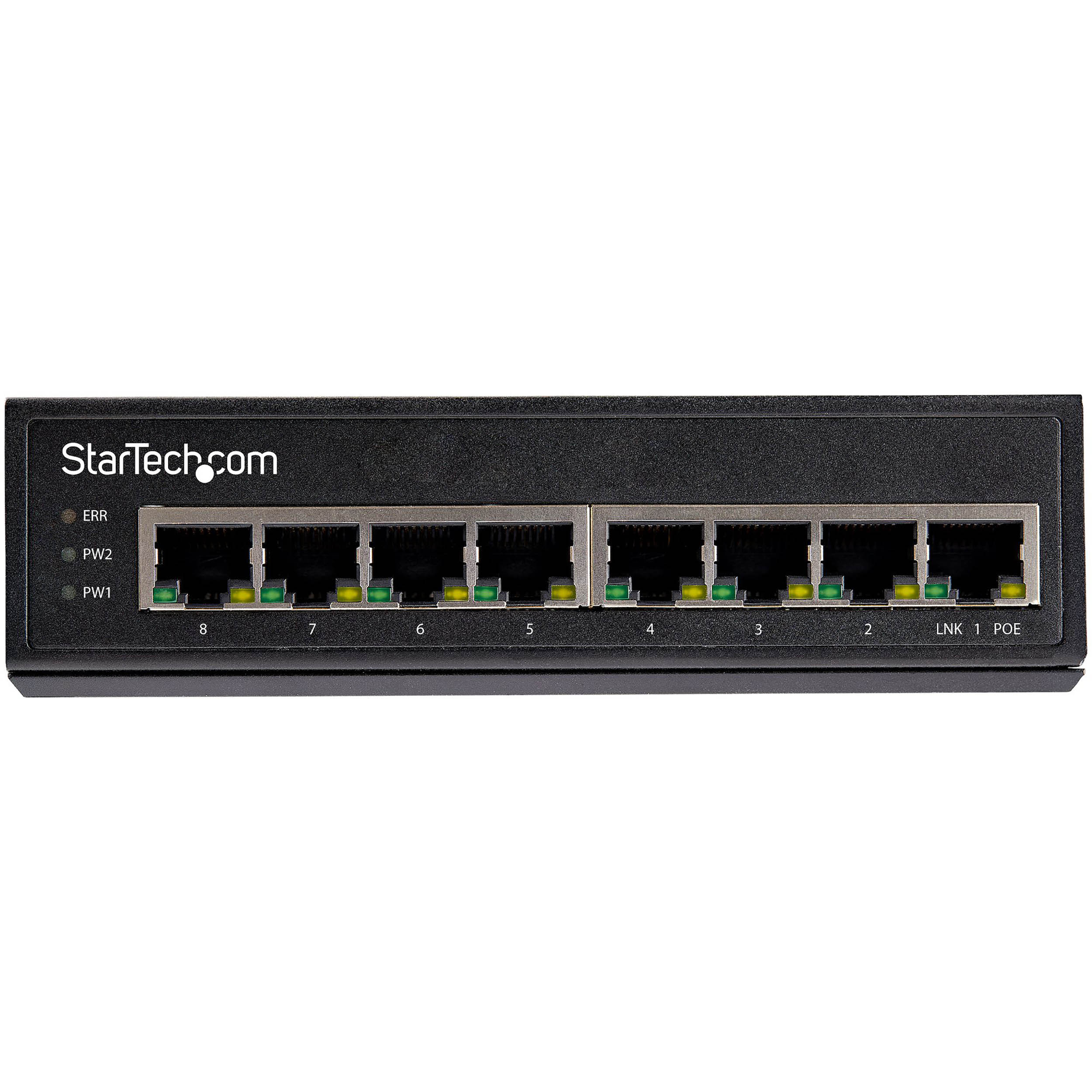 StarTech.com IESC1G80UP, Unmanaged 8 Port Gigabit Switch With PoE