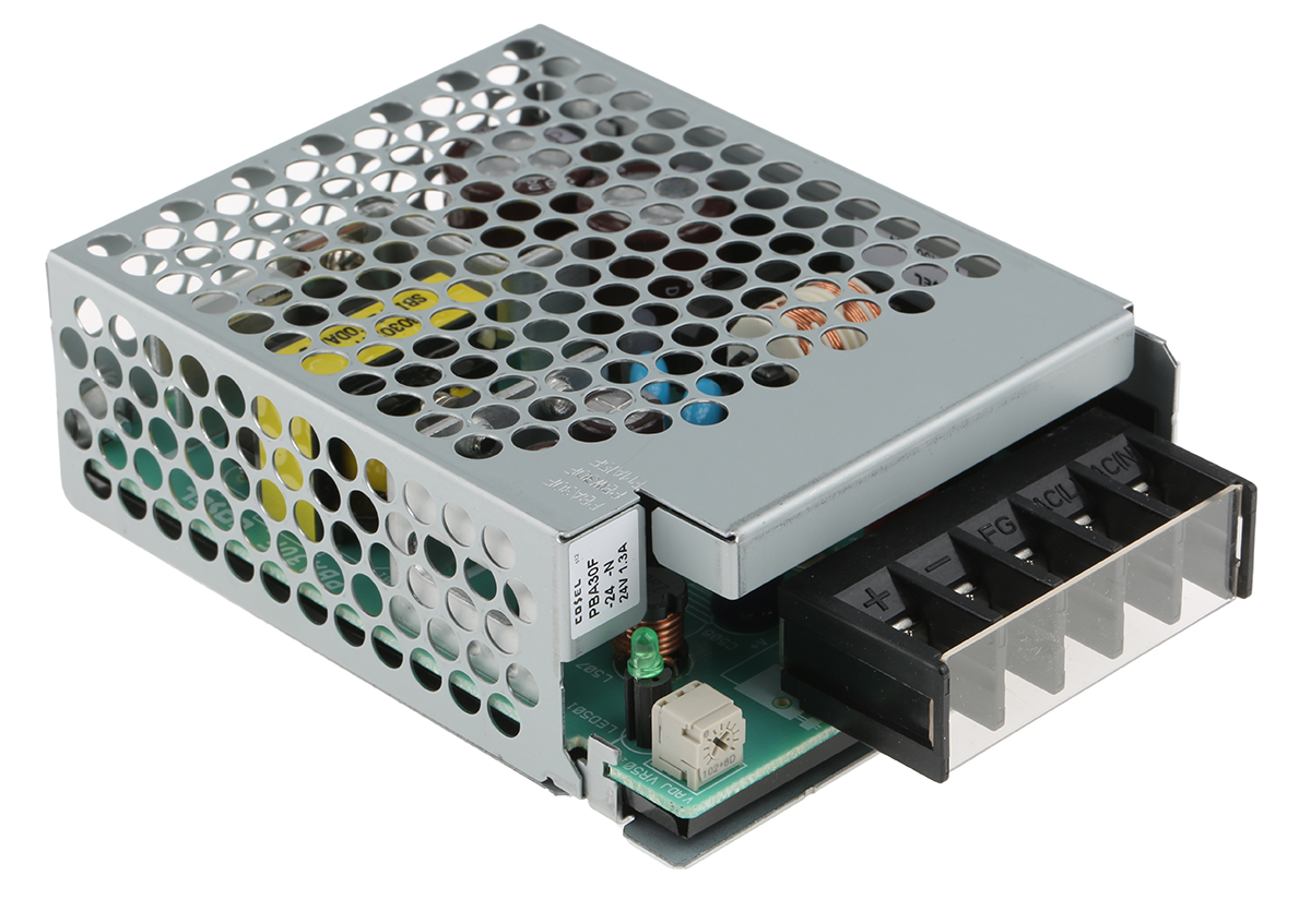 Cosel Switching Power Supply, PBA30F-24-N, 24V dc, 1.3A, 31W, 1 Output, 110 → 370 V dc, 85 → 264 V ac