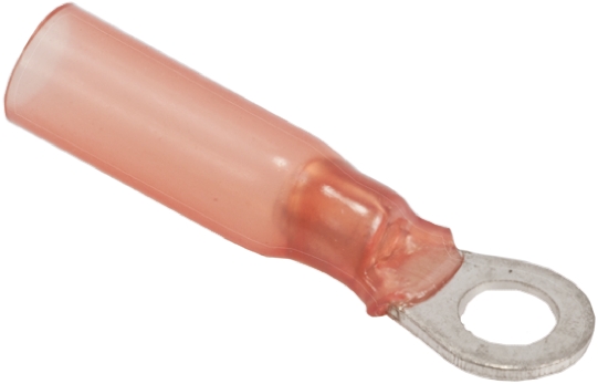 TE Connectivity, DuraSeal Insulated Ring Terminal, 6mm Stud Size, 0.5mm² to 1mm² Wire Size, Red