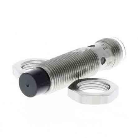 Omron Inductive Threaded Barrel Proximity Sensor, M12, 8 mm Detection, PNP NO, 12 → 24 V dc