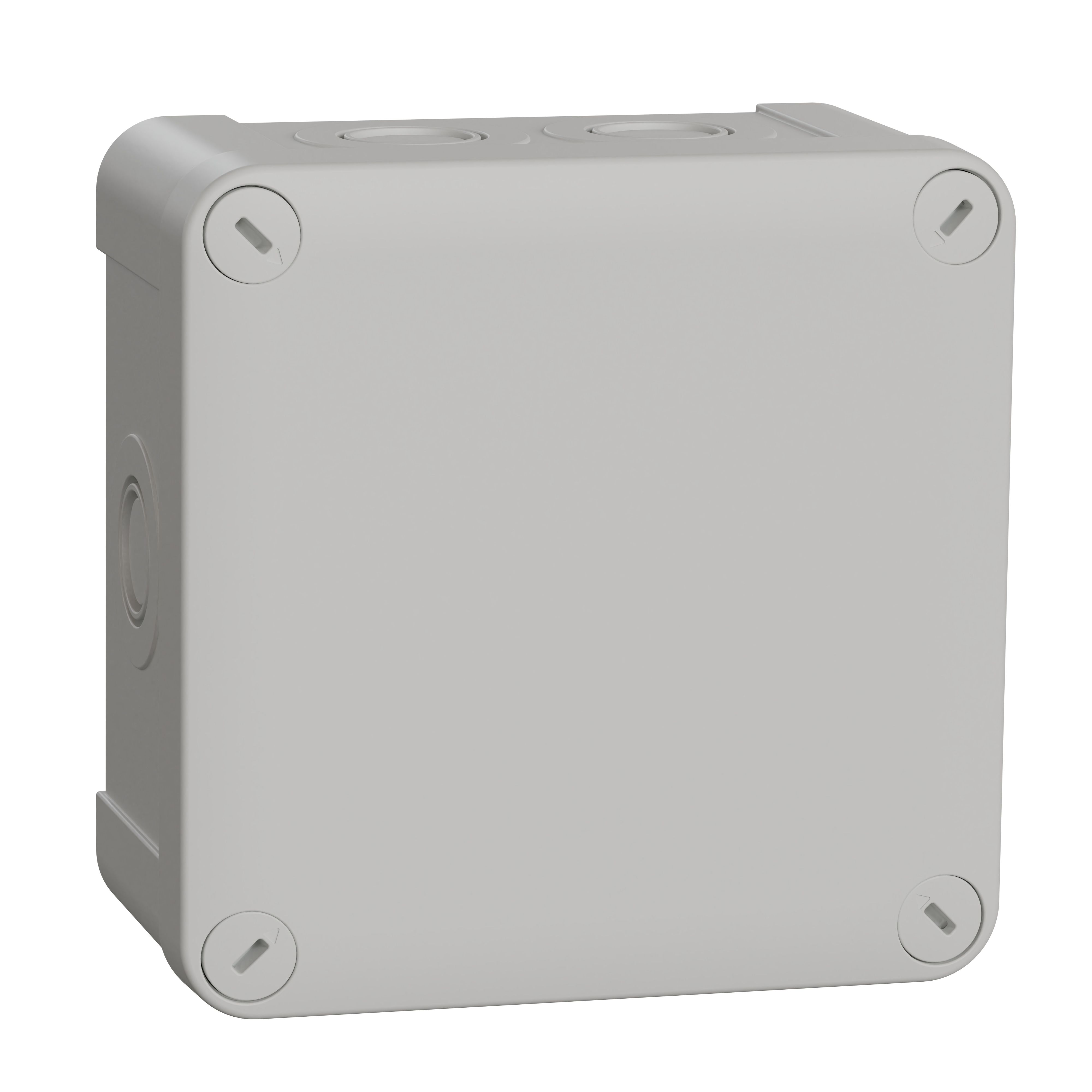 Schneider Electric Grey Polypropylene Junction Box, IP55, 116 x 116 x 61mm
