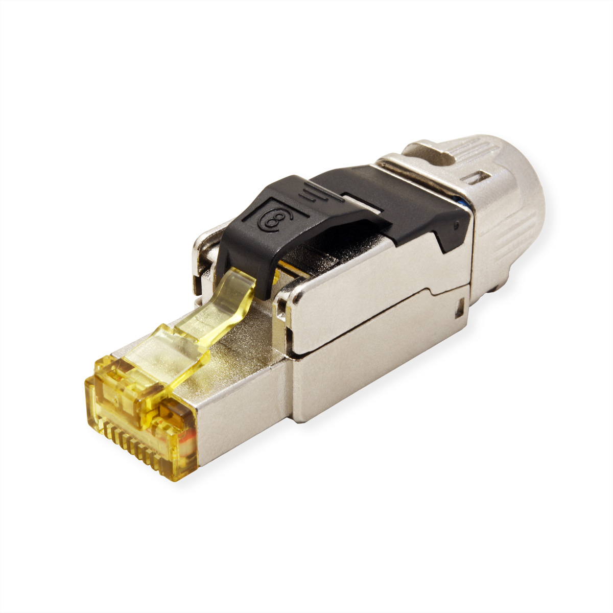 Roline Connectors RJ-45 Series Male RJ45 Modular Plug, Wire Mount, Cat8 1 Port 1 -Way