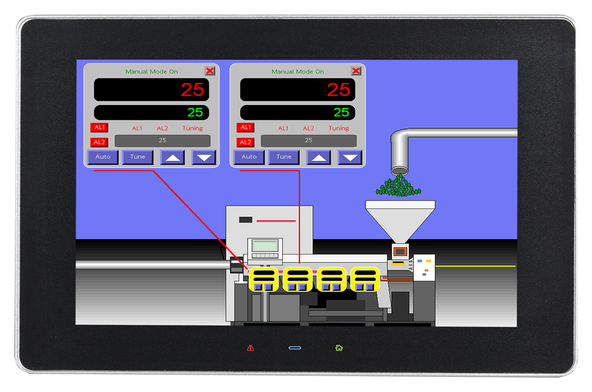 Red Lion GRAPHITE Series Touch Screen HMI - 9 in, TFT Display, 800 x 480