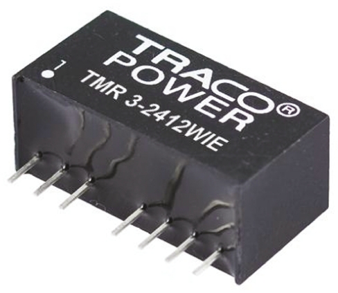 TRACOPOWER TMR 3HI DC-DC Converter, 5V dc/ 600mA Output, 18 → 36 V dc Input, 3W, Through Hole, +85°C Max Temp