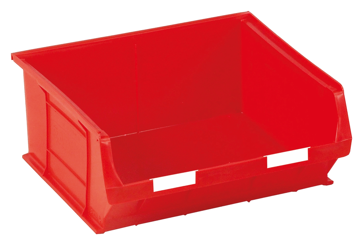 RS PRO PP Storage Bin, 376mm x 419mm x 180mm, Red