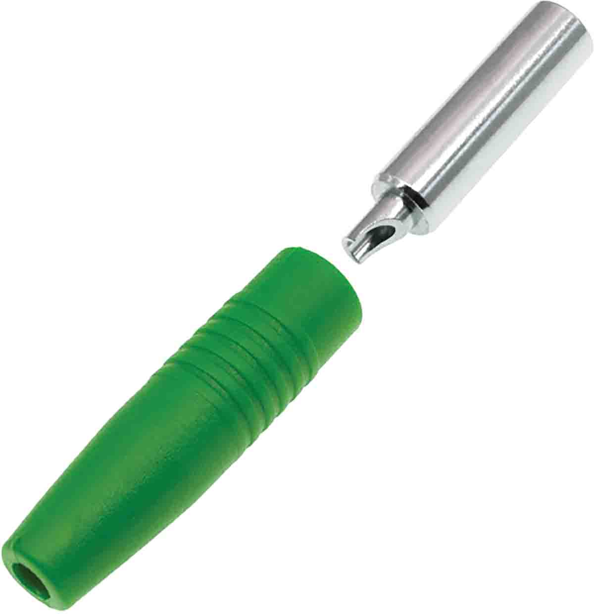 RS PRO Green Female Banana Socket, 4 mm Connector, Solder Termination, 24A, 30V, Nickel Plating
