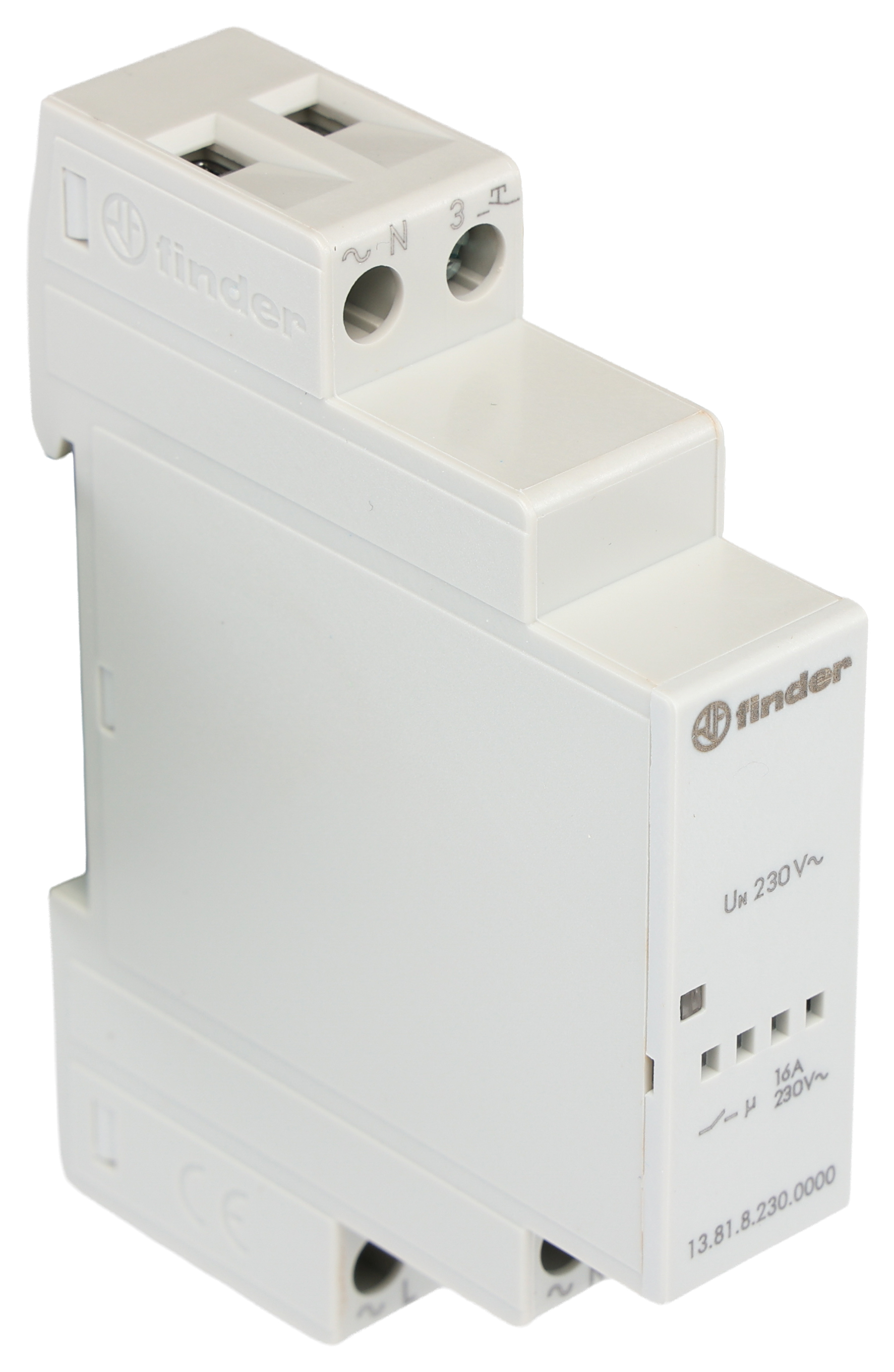 Finder DIN Rail Modular Step Relay, 230V ac Coil, 16A Switching Current, SPST