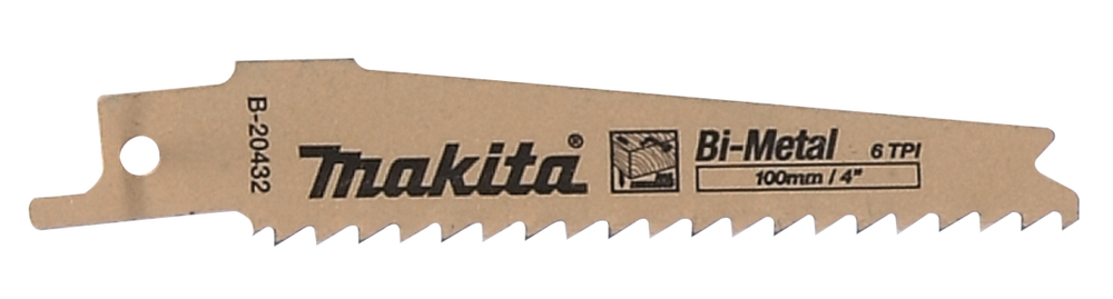 Makita, 6 Teeth Per Inch Metal, Wood 80mm Cutting Length Reciprocating Saw Blade, Pack of 5