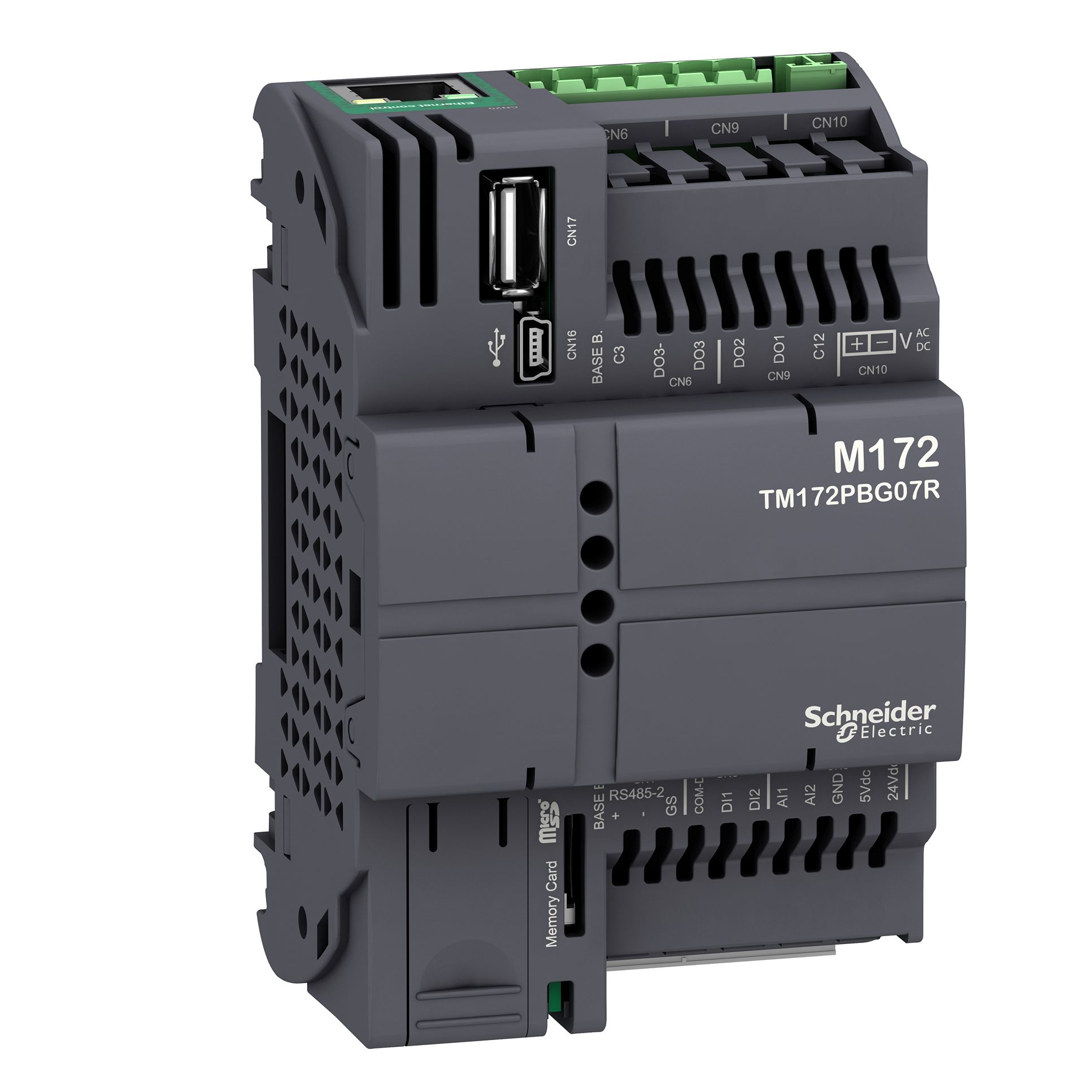 Schneider Electric TM172 Series Logic Controller for Use with M172, Modicon M171, 24 V Supply, Relay Output, 4-Input,