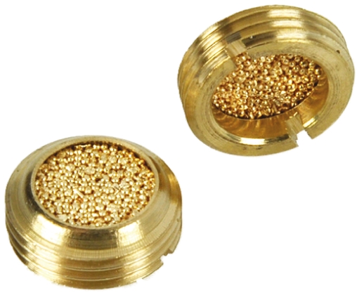 Legris 0677 Brass 12bar Pneumatic Silencer, Threaded, G 3/8 Male