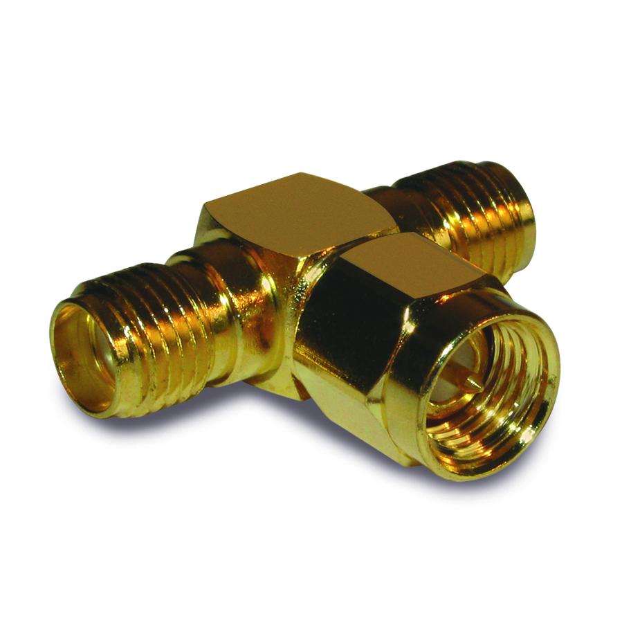 Amphenol RF Tee SMA Connector SMA Socket to SMA Jack 18GHz