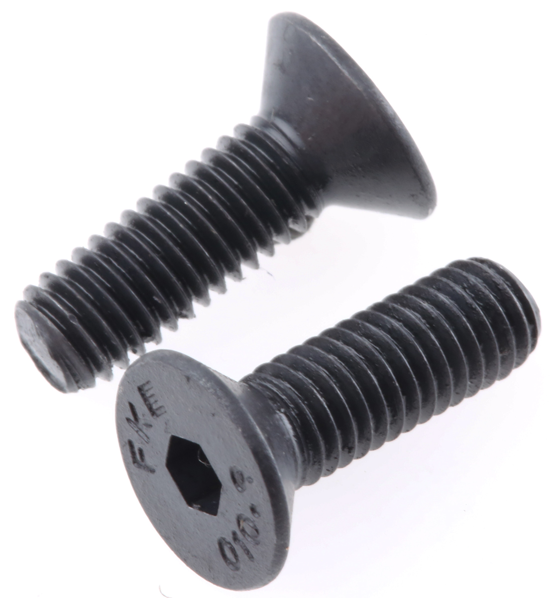 RS PRO Black, Self-Colour Steel Hex Socket Countersunk Screw, DIN 7991, M5 x 16mm