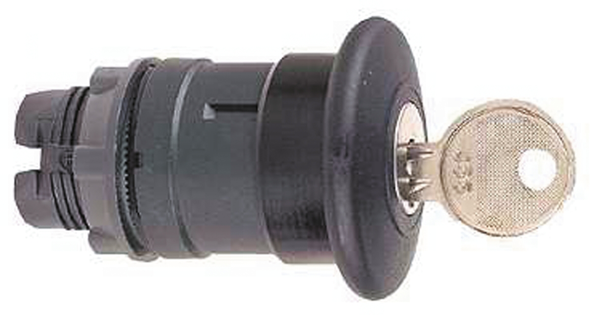 Schneider Electric Harmony XB5 Series Black Key Release Push Button Head, 22mm Cutout, IP66, IP67, IP69K