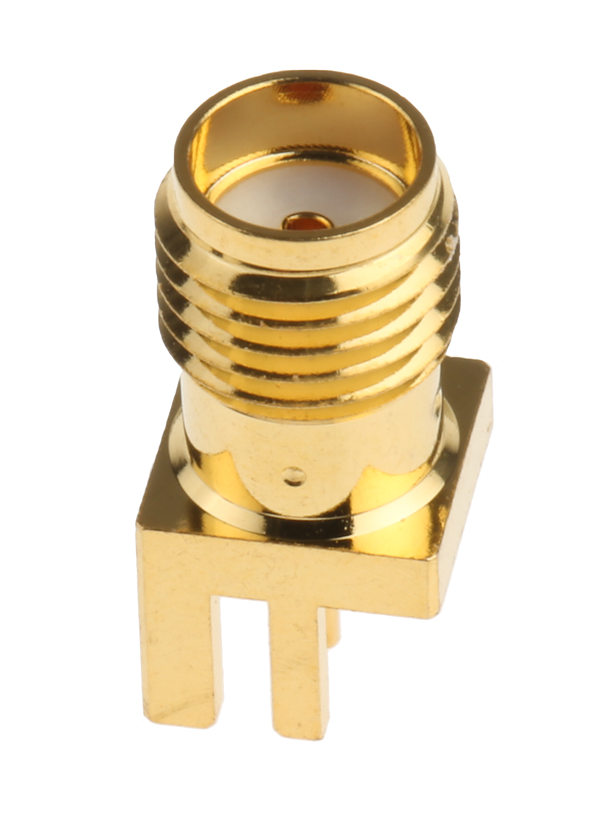 RS PRO, Jack Edge Mount SMA Connector, 50Ω, Solder Termination, Straight Body
